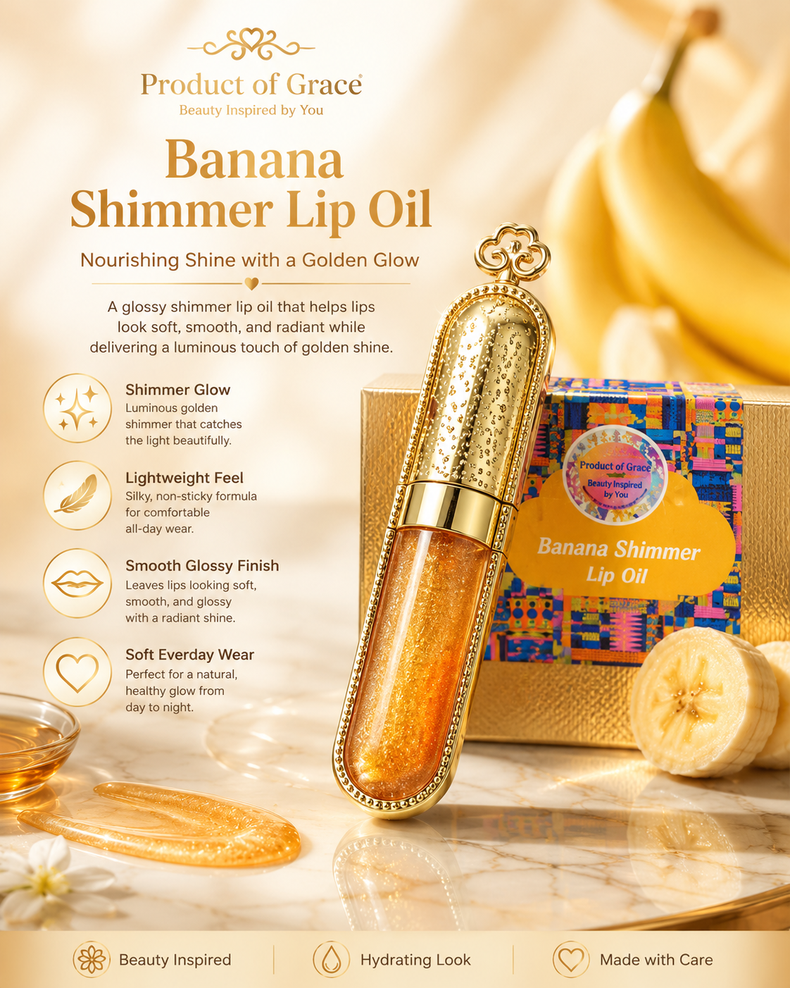 Banana Shimmer Lip Gloss