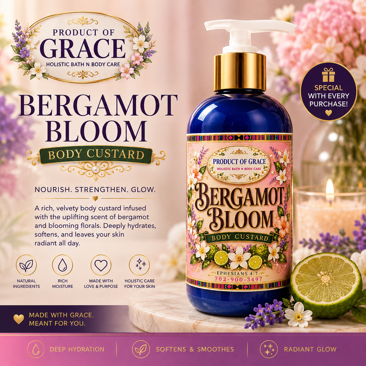 Bergamot Bloom Body Custard