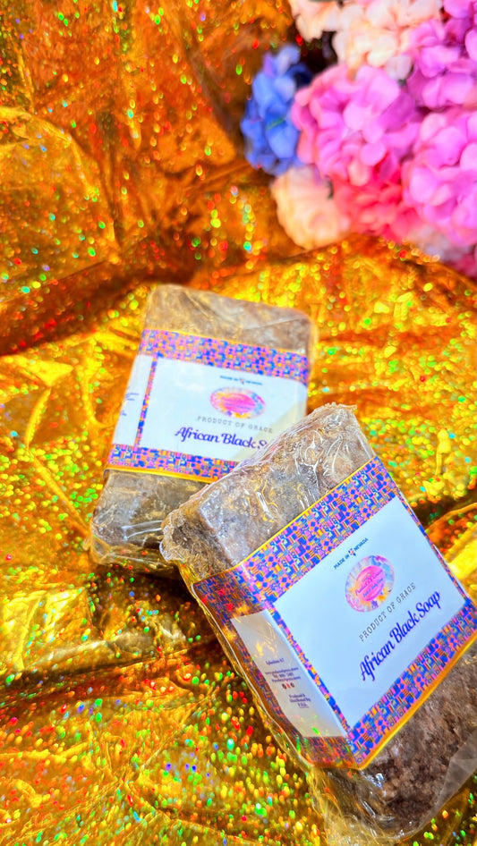 Original Authentic West African black soap bar