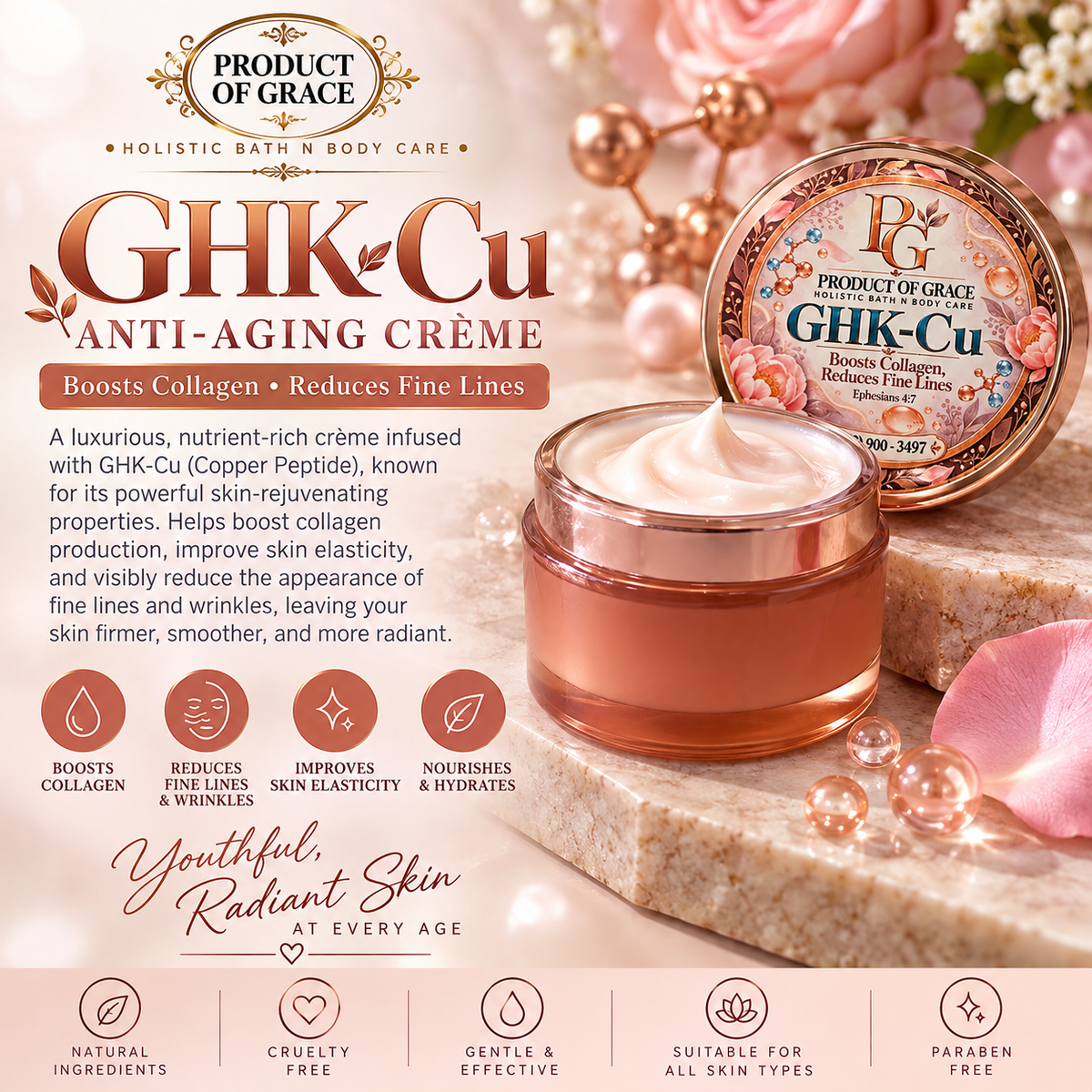 GHK-Cu (Copper Peptide Moisturiser)