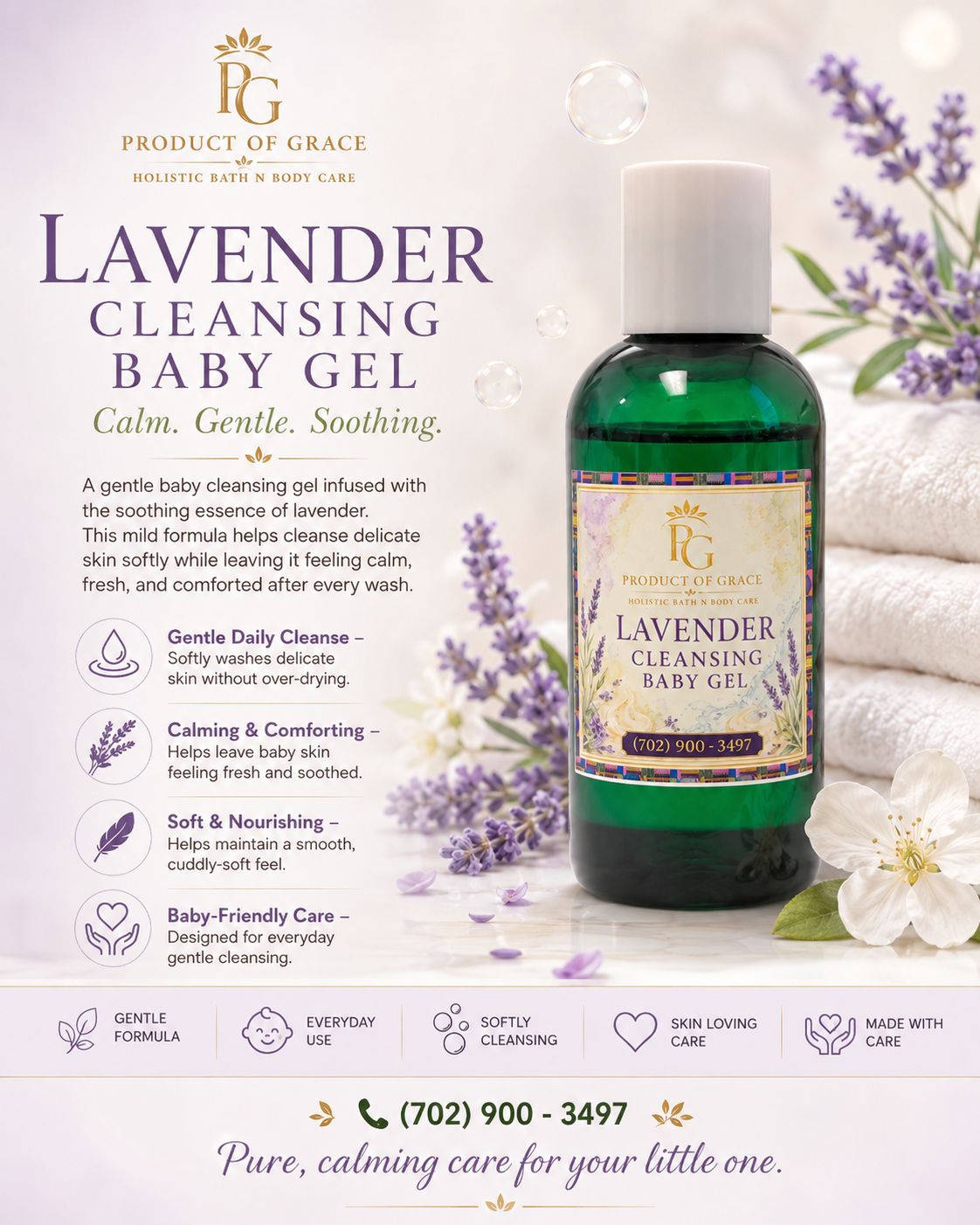 Lavender Cleansing Baby Gel