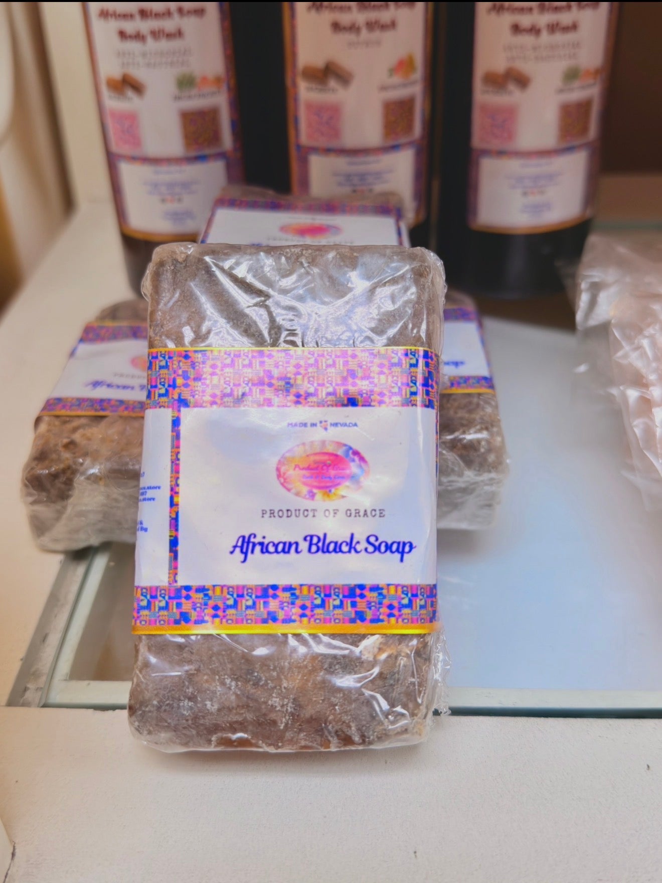 Original Authentic West African black soap bar