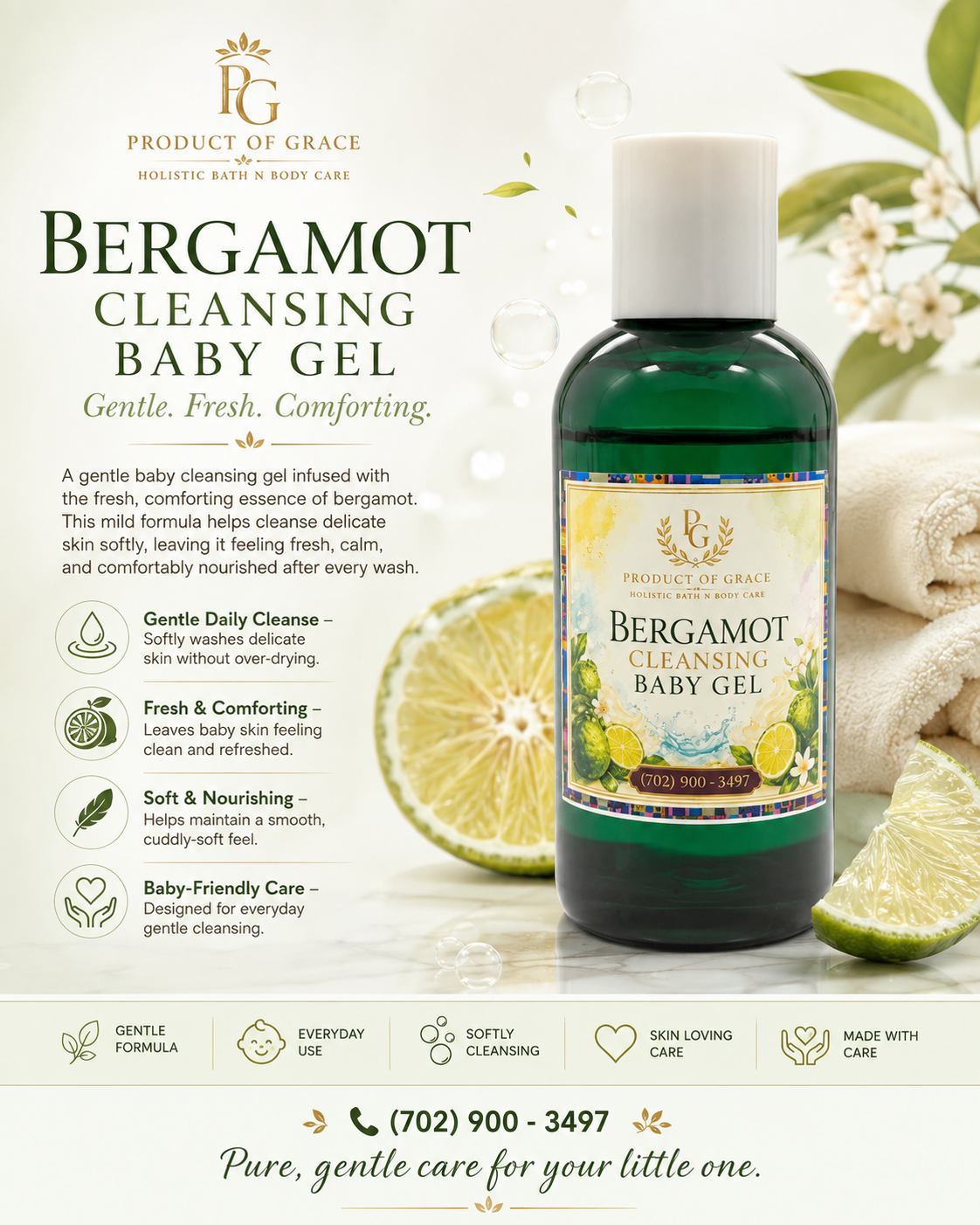 Bergamot Cleansing Baby Gel