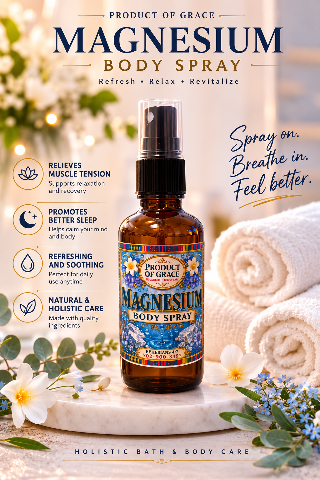Magnesium Body Spray